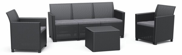 Záhradný set CLARA 5 storage table | grafit