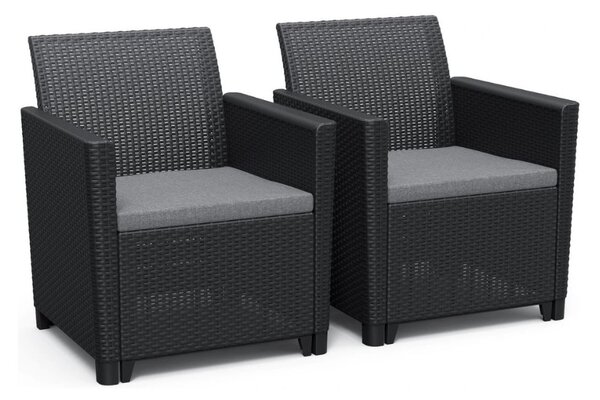 Záhradný set CLARA 5 storage table | grafit