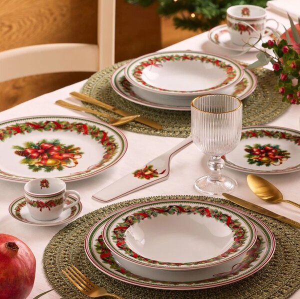 AB LINE 81031TO - Obedová súprava 18 dielna, porcelám Christmas Eve