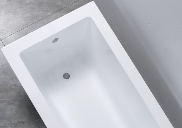 Erga Pureline-S, vaňa 1400x700x400 mm bez nožičiek, biela lesklá, ERG-V07-PURELINE-S-140x070-WH