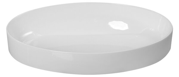 Invena Elara, umývadlo na dosku 600x380x165 mm, biela lesklá, INV-CE-03-W60-Y
