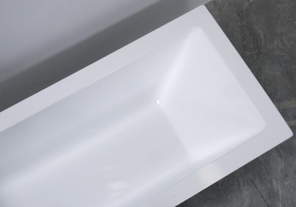 Erga Pureline-S, vaňa 1400x700x400 mm bez nožičiek, biela lesklá, ERG-V07-PURELINE-S-140x070-WH