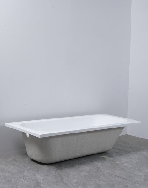 Erga Pureline-O, vaňa 1400x700x400 mm bez nožičiek, biela lesklá, ERG-V07-PURELINE-O-140x070-WH
