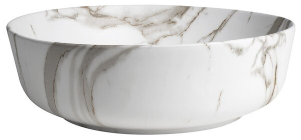 Sapho Sapho, RONDEA keramické umývadlo na dosku priemer 41cm, bianco carrara, AR445BC