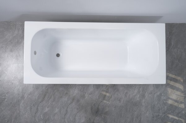 Erga Pureline-O, vaňa 1400x700x400 mm bez nožičiek, biela lesklá, ERG-V07-PURELINE-O-140x070-WH