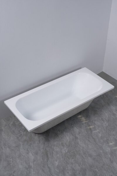 Erga Pureline-O, vaňa 1400x700x400 mm bez nožičiek, biela lesklá, ERG-V07-PURELINE-O-140x070-WH