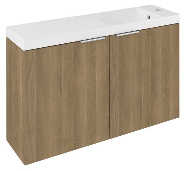 Sapho Sapho, LATUS X umývadlová skrinka 78,8x50x22cm, dub cuneo, LT110-SET09