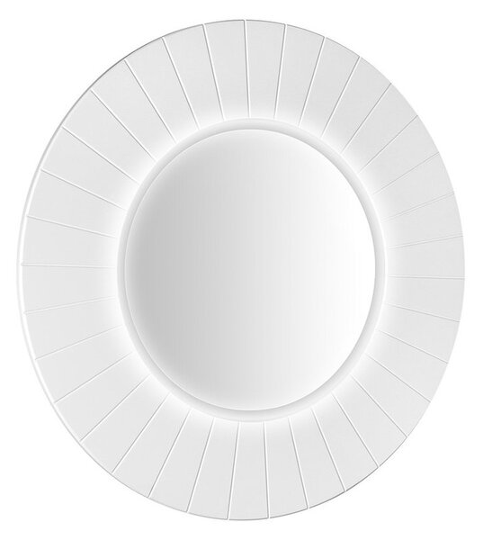 Sapho Sapho, LUMIRO STRIP guľaté zrkadlo s LED osvetlením v ráme, priemer 75cm, biela mat, LR750-3131S