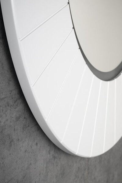 Sapho Sapho, LUMIRO STRIP guľaté zrkadlo s LED osvetlením v ráme, priemer 90cm, biela mat, LR950-3131S