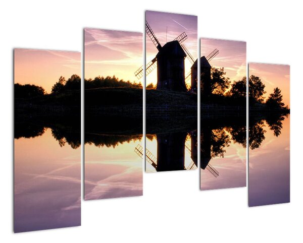 Fotka veterných mlynov - obraz (Obraz 125x90cm)