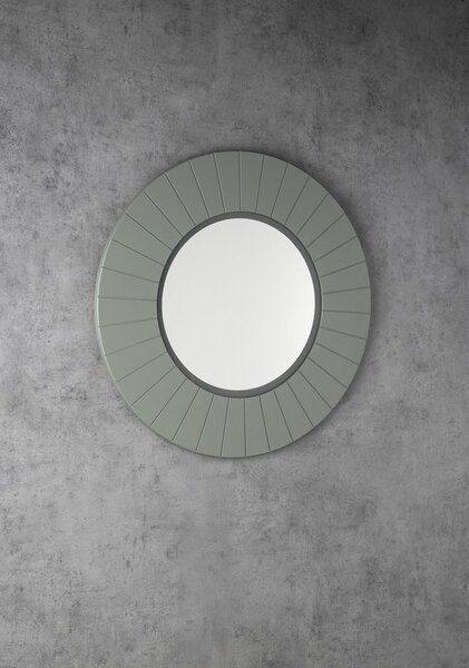 Sapho Sapho, LUMIRO STRIP guľaté zrkadlo s LED osvetlením v ráme, priemer 90cm, verde, LR950-4444S