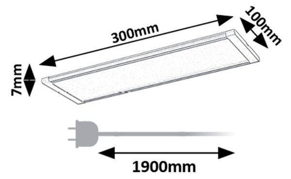 Rabalux 98078021 LED nástenné svietidlo Tarelo | 6W integrovaný LED zdroj | 380lm | 3000K