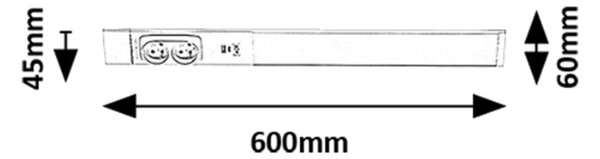 Rabalux 98078042 LED nástenné svietidlo Bilal | 18W integrovaný LED zdroj | 1750lm | 4000K