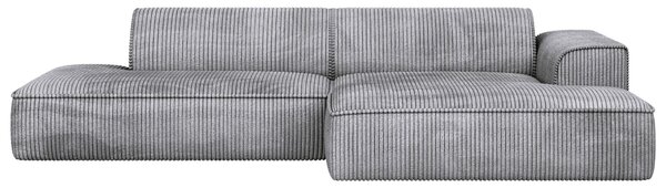 ROHOVÁ SEDAČKA, plast, textil, kompozitné drevo, svetlosivá Livetastic - Sedačky, Online Only