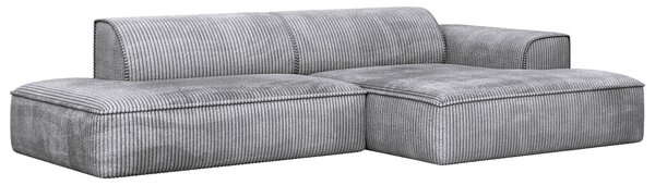 ROHOVÁ SEDAČKA, plast, textil, kompozitné drevo, svetlosivá Livetastic - Sedačky, Online Only