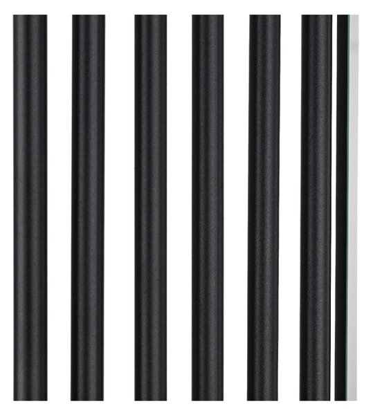 CERANO - Kúpeľňový radiátor Maximus - bočné pripojenie - 735W - čierna matná - 1510x740 mm