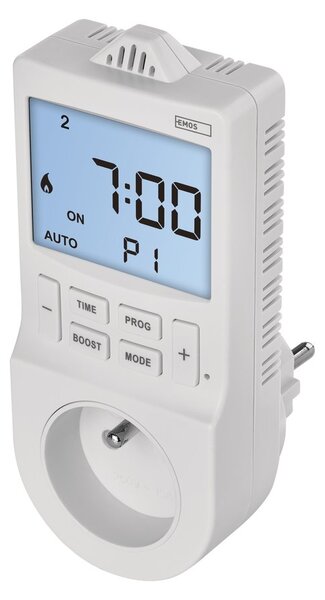 Aqualine Aqualine, Zásuvkový termostat s funkciou digitálnej spínačovej zásuvky, P5660FR