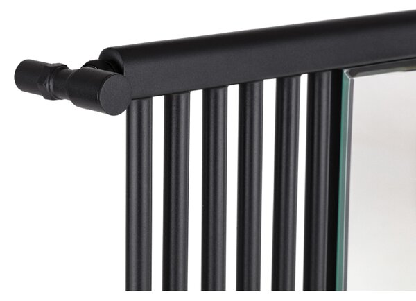 CERANO - Kúpeľňový radiátor Maximus - bočné pripojenie - 735W - čierna matná - 1510x740 mm