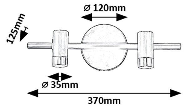 Rabalux 98075041 LED kúpeľňové nástenné svietidlo Kadir | 6W integrovaný LED zdroj | 550lm | 4000K