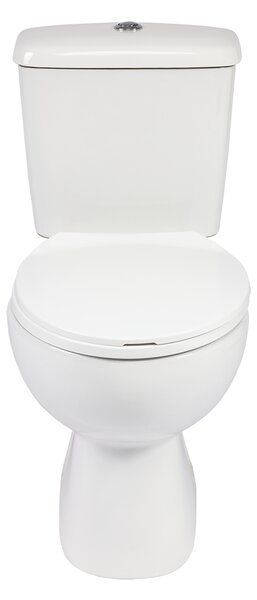 Kuchinox Lario, WC kombi, dvojtlačítko 3/6l, zadný odpad, sedadlo s pomalým zatváraním, biela, LAV-VKL_604P