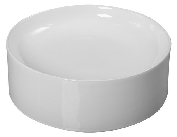 Invena Elara, okrúhle umývadlo na dosku 425×425×145 mm, biela lesklá, INV-CE-03-O42-Y