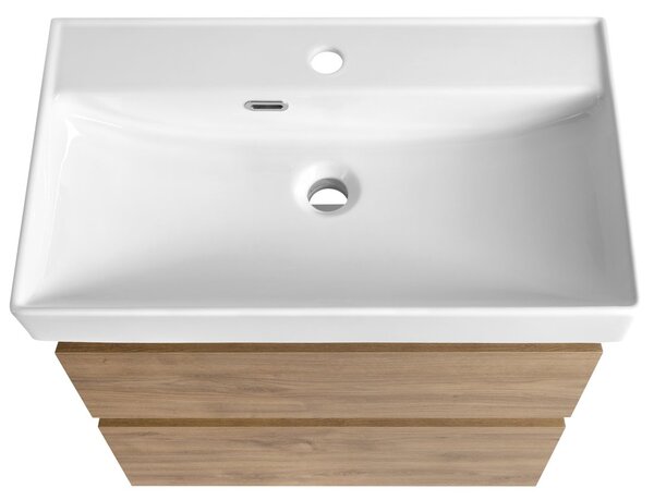 Aqualine Aqualine, ALTAIR umývadlová skrinka 61,5x60x37cm, dub emporio, AI368