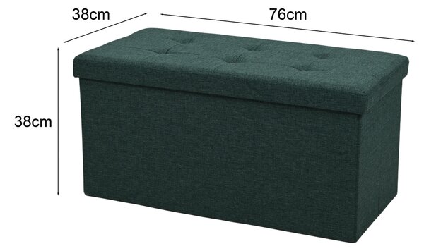 ÚLOŽNÝ BOX NA SEDENIE, textil, kompozitné drevo, 76/38/38 cm Carryhome - Kreslá