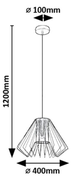 Rabalux 98072372 závesné stropné svietidlo Emerencia E27