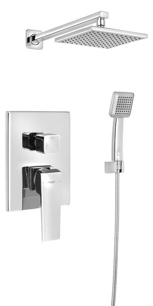 Aqualine Aqualine, RITMO podomietkový sprchový set s pákovou batériou, 2 výstupy, chróm, RT044