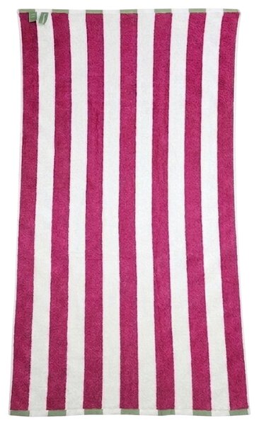 PLÁŽOVÁ OSUŠKA, 90/180 cm, zelená, biela, pink Esposa - Kúpeľňový textil