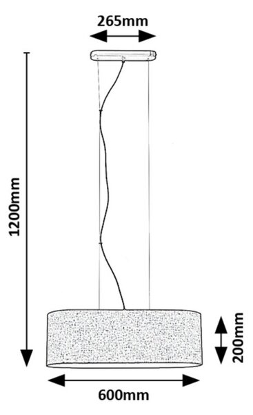Rabalux 98072251 závesné stropné svietidlo Narmin E27