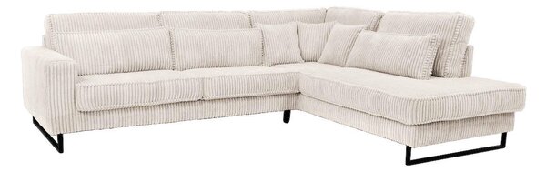 ROHOVÁ SEDAČKA, textil, kompozitné drevo, krémová Livetastic - Sedačky, Online Only