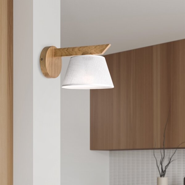 Brilagi - LED Nástenné svietidlo ANTHONY 1xE14/40W/230V dub/biela