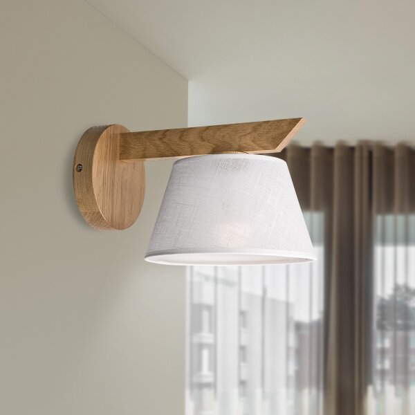 Brilagi - LED Nástenné svietidlo ANTHONY 1xE14/40W/230V dub/biela