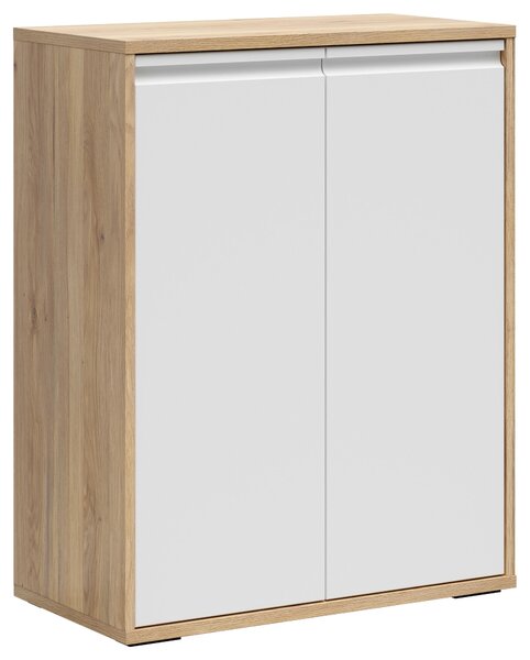 KOMODA, biela, farba duba, 80/100/41 cm Carryhome - Komody