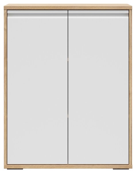 KOMODA, biela, farba duba, 80/100/41 cm Carryhome - Komody