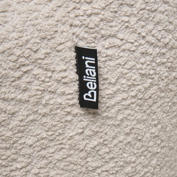 Kancelárska stolička svetlobéžová teddy buklé čalúnenie nastaviteľná výška otočná kovová podnož štýlový kancelársky nábytok