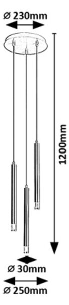 Rabalux 98072358 závesné stropné svietidlo Ramira G9