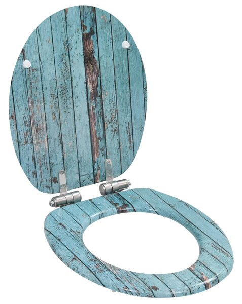 WC sedadlo s pomalým sklápaním MDF dizajn starého dreva