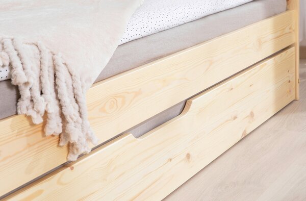 POSTEĽ S VÝSUVNÝM LÔŽKOM, 90/200 cm farba borovice MID.YOU - Detské izby, Online Only