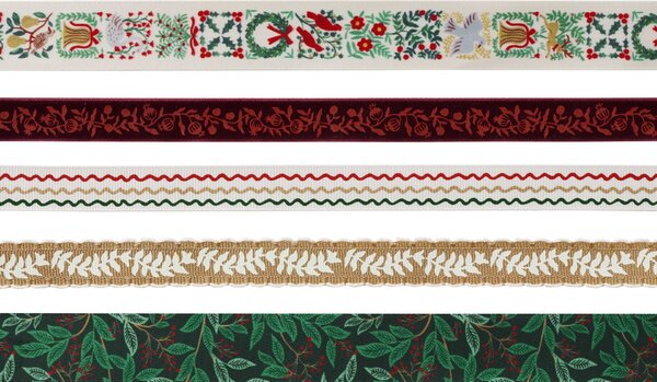 Vianočná stuha Willowberry – set 5 ks