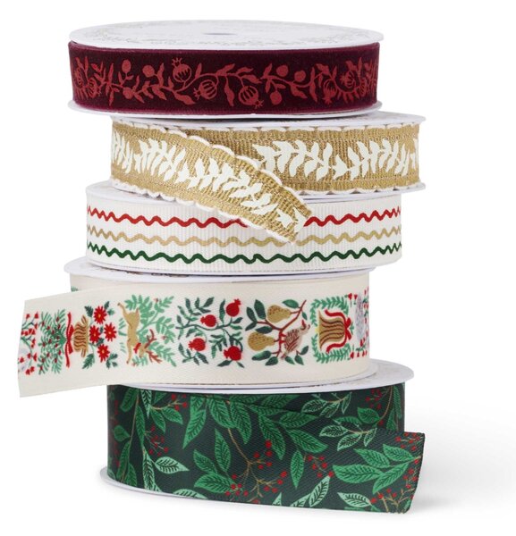 Vianočná stuha Willowberry – set 5 ks