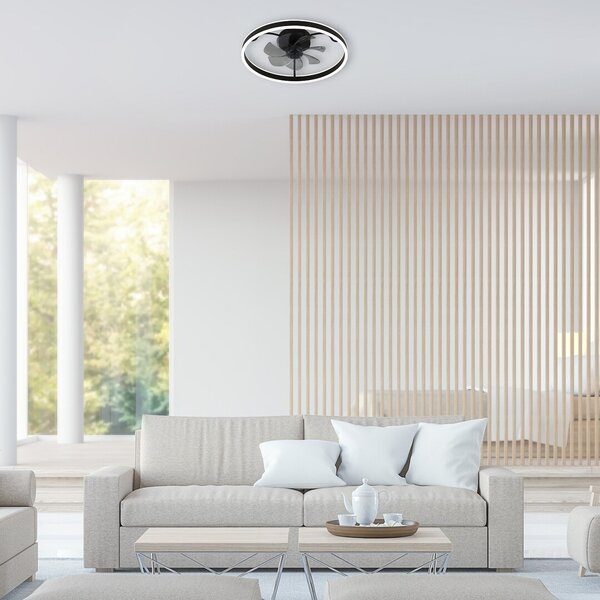 Rabalux 98071337 LED ventilátor s osvetlením Fanfy | 40W integrovaný LED zdroj | 2200lm | 3000+4000+6500K