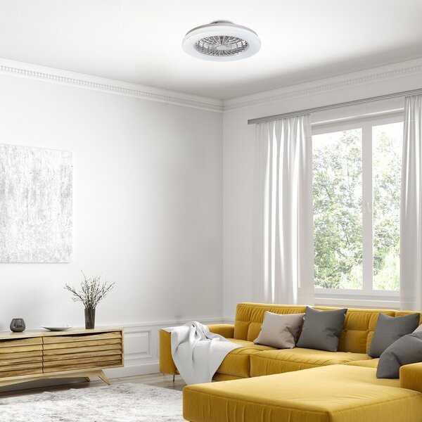 Rabalux 98071333 LED ventilátor s osvetlením Dalfon2 | 48W integrovaný LED zdroj | 3500lm | 3000-6500K