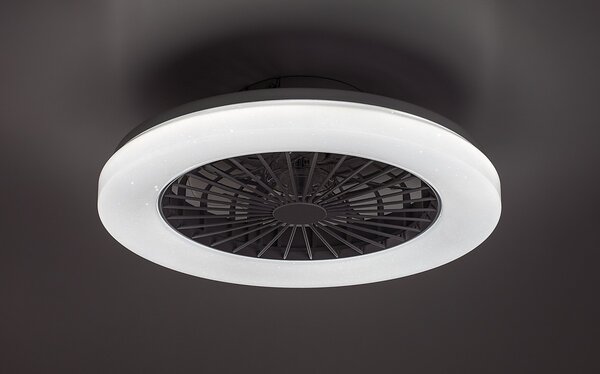 Rabalux 98071333 LED ventilátor s osvetlením Dalfon2 | 48W integrovaný LED zdroj | 3500lm | 3000-6500K
