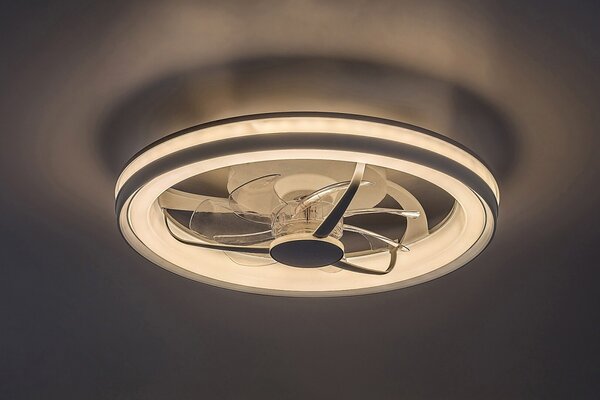Rabalux 98071335 LED ventilátor s osvetlením Fanricius | 40W integrovaný LED zdroj | 2200lm | 3000+4000+6500K