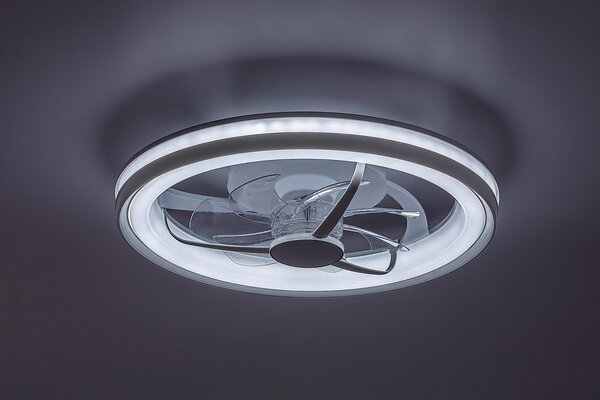 Rabalux 98071335 LED ventilátor s osvetlením Fanricius | 40W integrovaný LED zdroj | 2200lm | 3000+4000+6500K