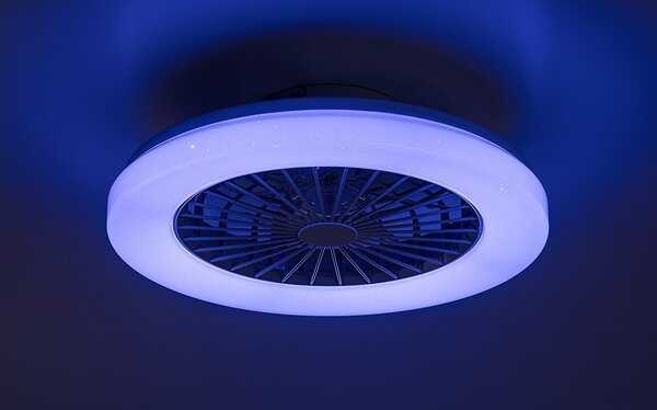Rabalux 98071333 LED ventilátor s osvetlením Dalfon2 | 48W integrovaný LED zdroj | 3500lm | 3000-6500K
