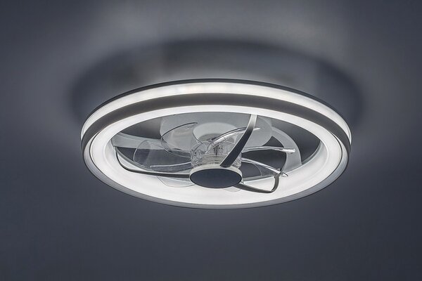 Rabalux 98071335 LED ventilátor s osvetlením Fanricius | 40W integrovaný LED zdroj | 2200lm | 3000+4000+6500K