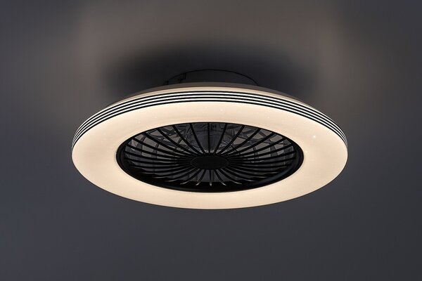 Rabalux 98071330 LED ventilátor s osvetlením Dalfon2 | 48W integrovaný LED zdroj | 3100lm | 3000-6500K